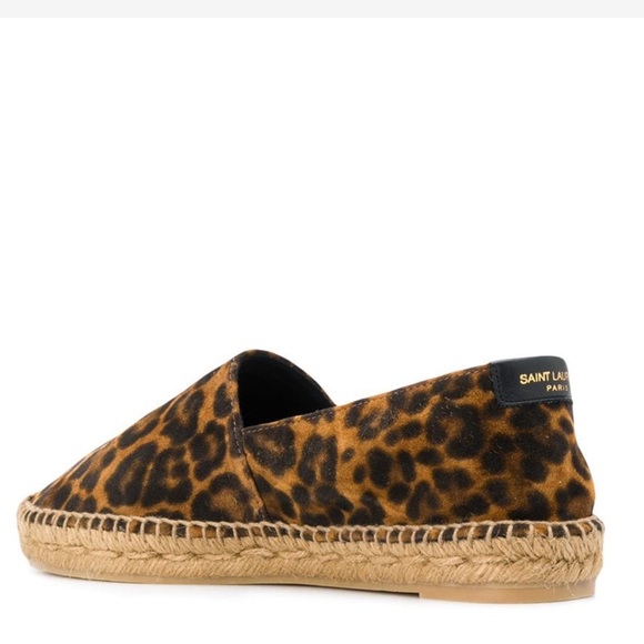 Saint Laurent Leopard-Print Espadrille Flat - Picture 3 of 8